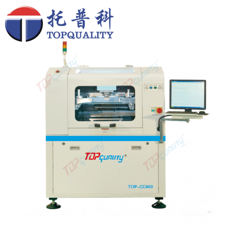 topquality CC-400高精度、高剛性一體化框架式機身結構全自動錫膏印刷機